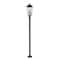 Z-Lite Gannon 3 Light Outdoor Post Mount Fixture, 10in. W x 100.5in. H, Black 5008PHBR-567P-BK - alternate 1